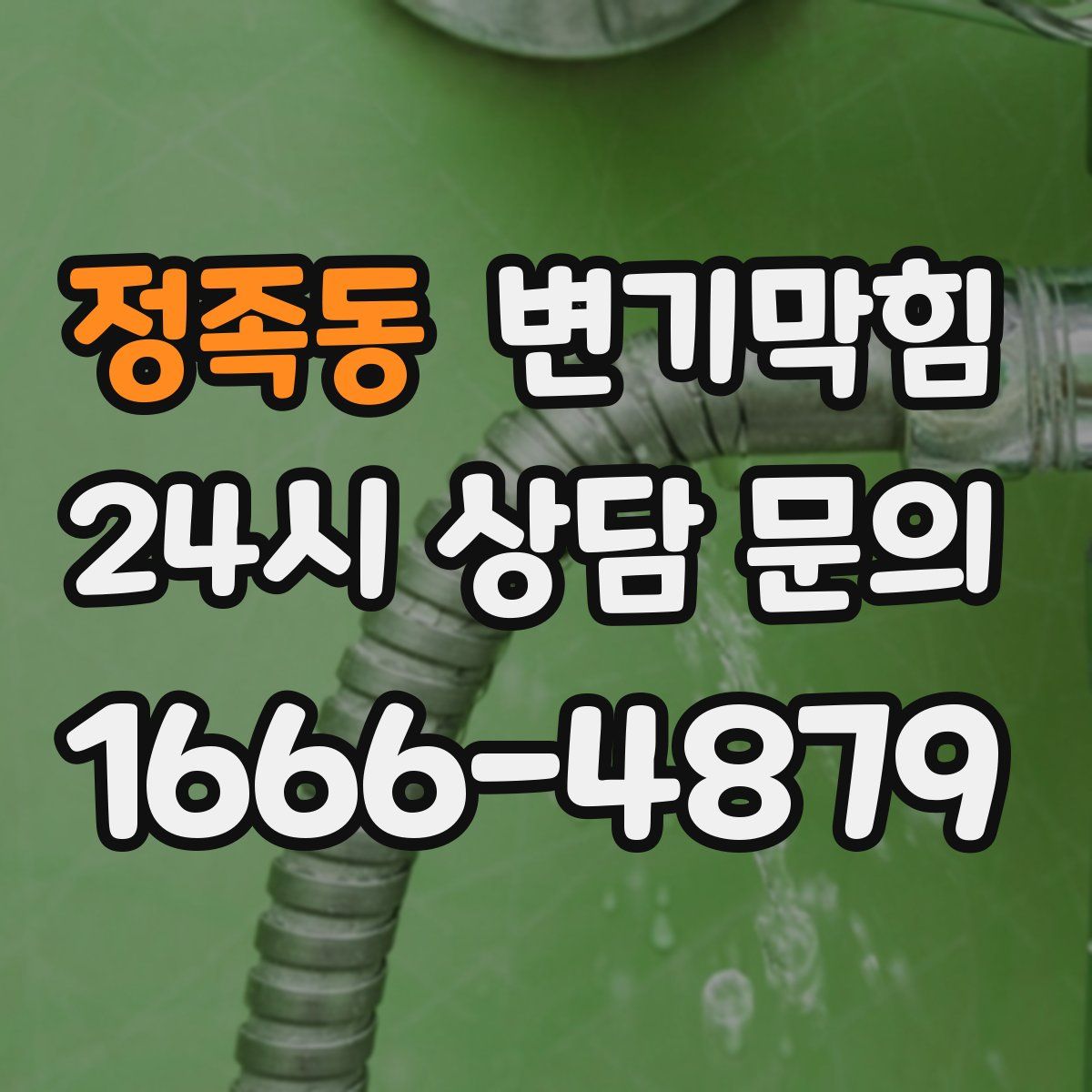 정족동 변기막힘