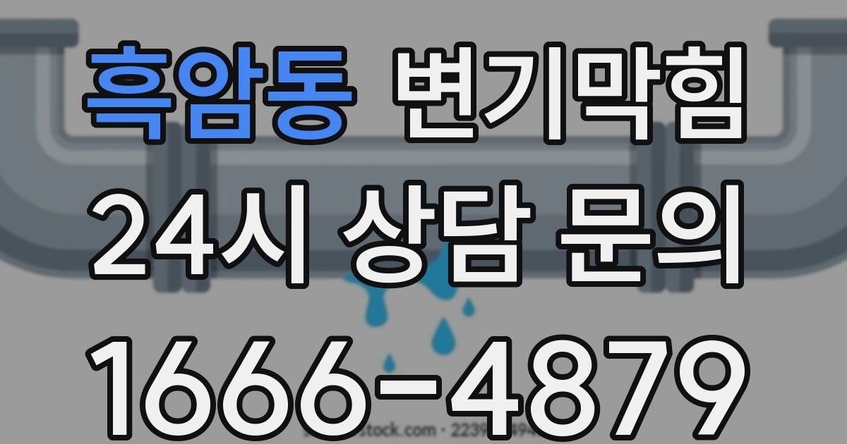 흑암동 변기