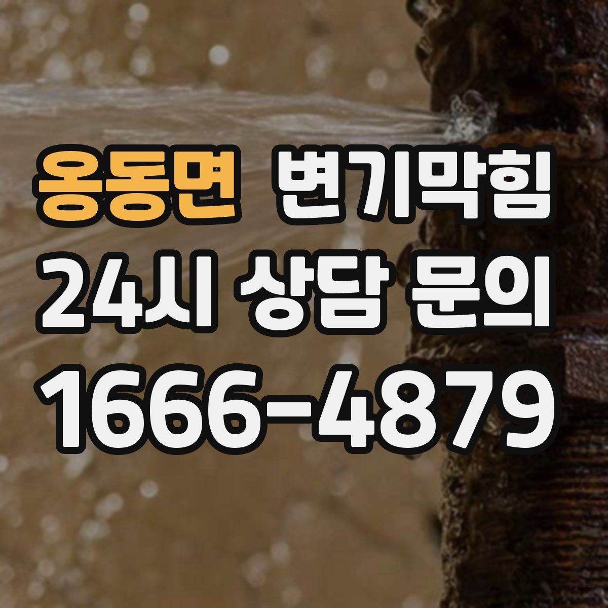 옹동면 변기막힘 상가 화장실역류 피크 시간 표준 절차