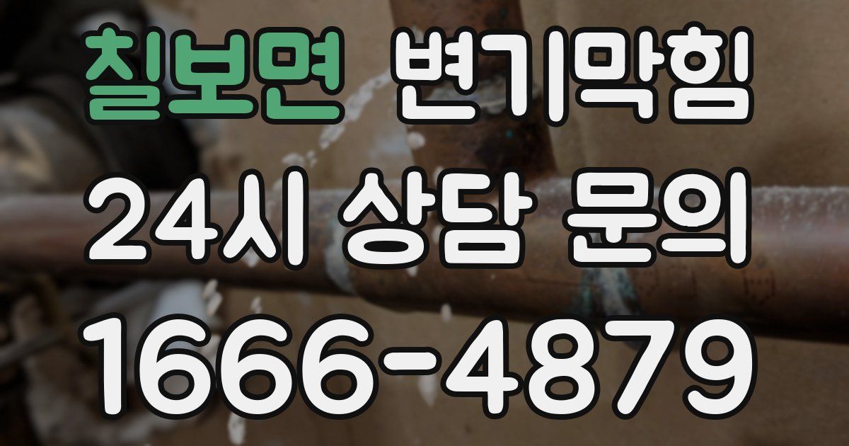 칠보면 변기