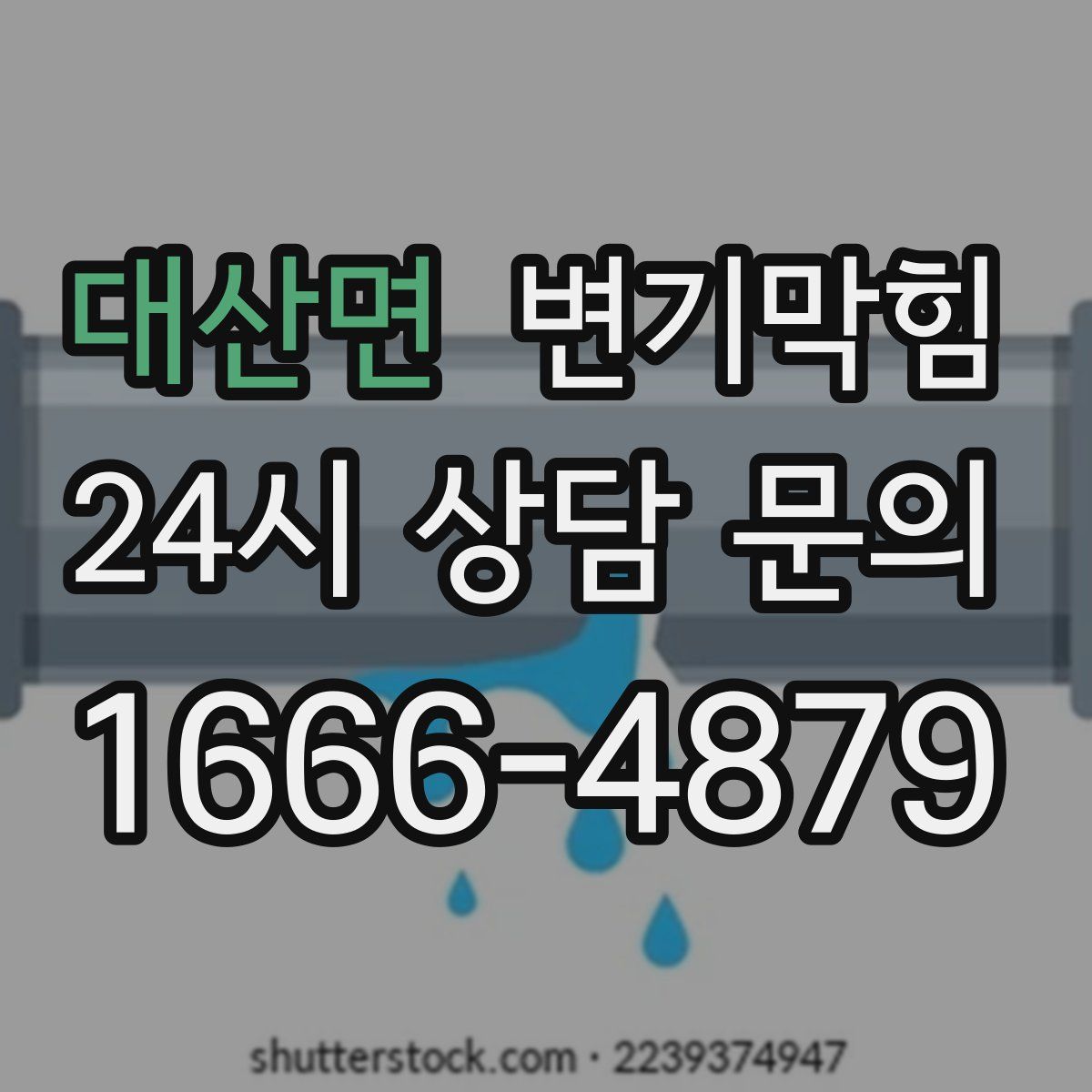 대산면 변기막힘
