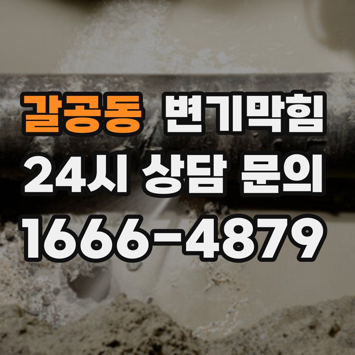 갈공동 변기막힘