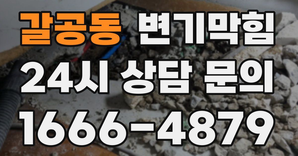 갈공동 변기