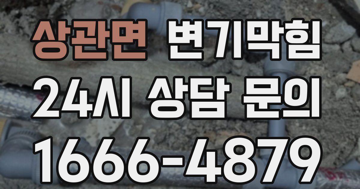 상관면 변기