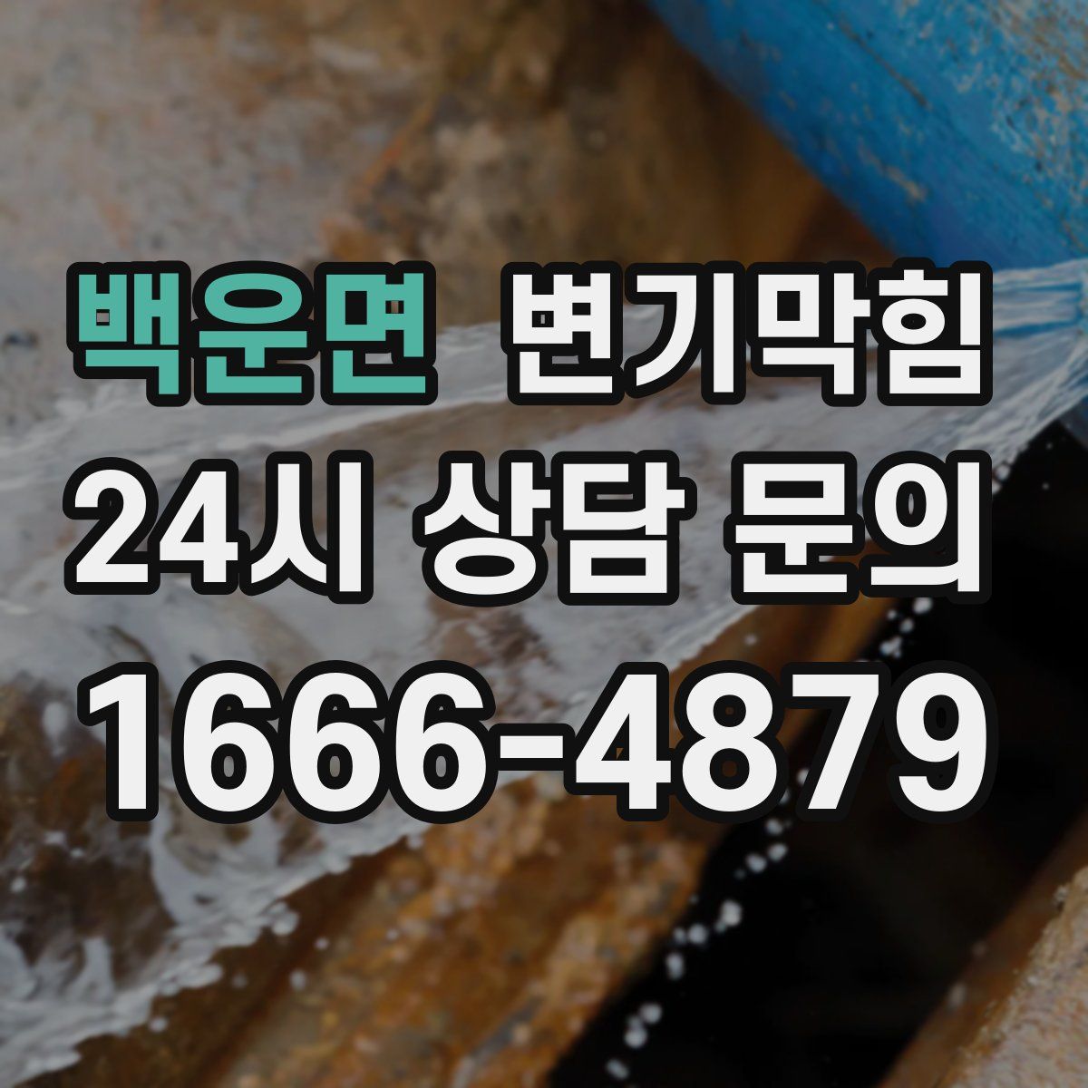 백운면 변기막힘