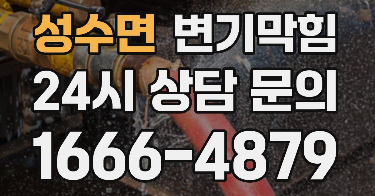 성수면 변기