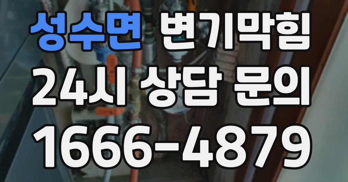 성수면 변기