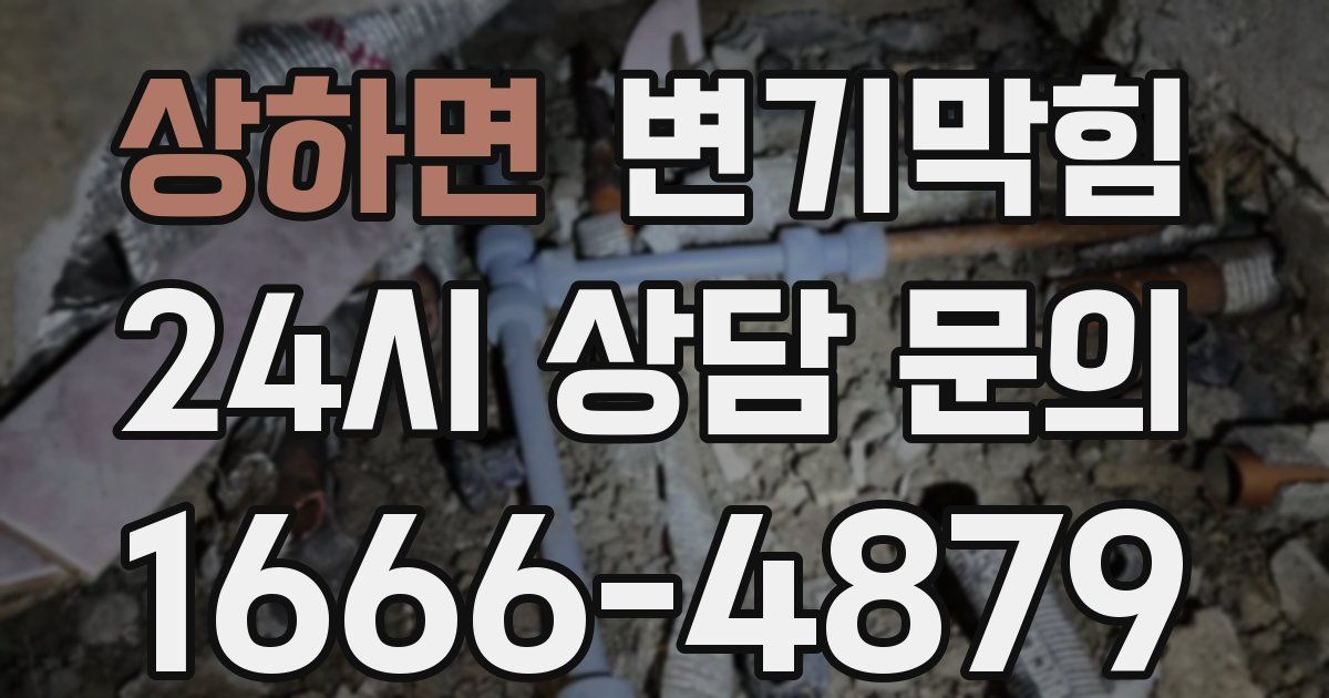 상하면 변기
