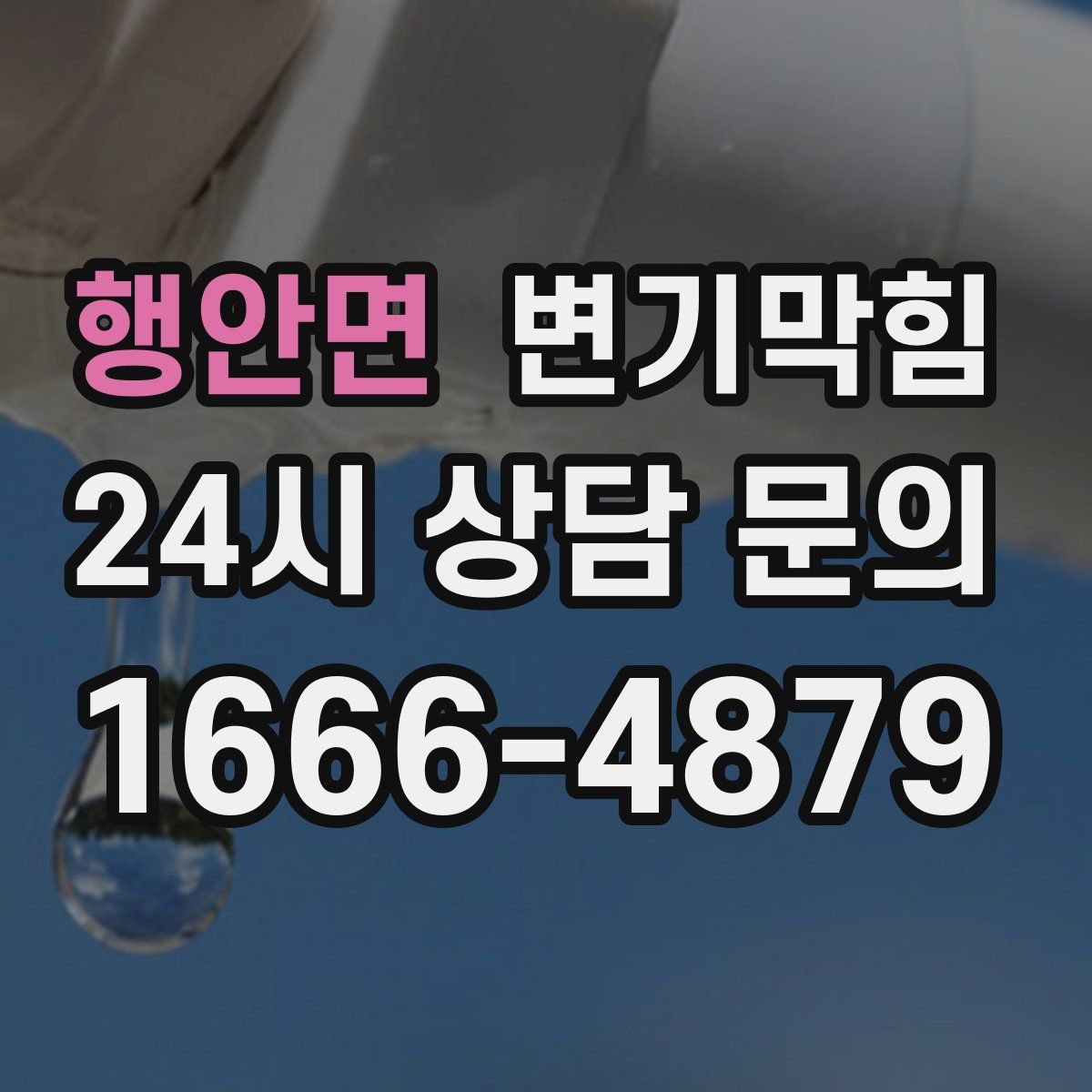 행안면 변기막힘