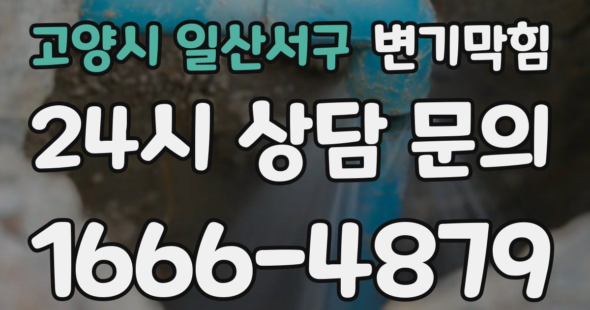 고양시 일산서구 변기