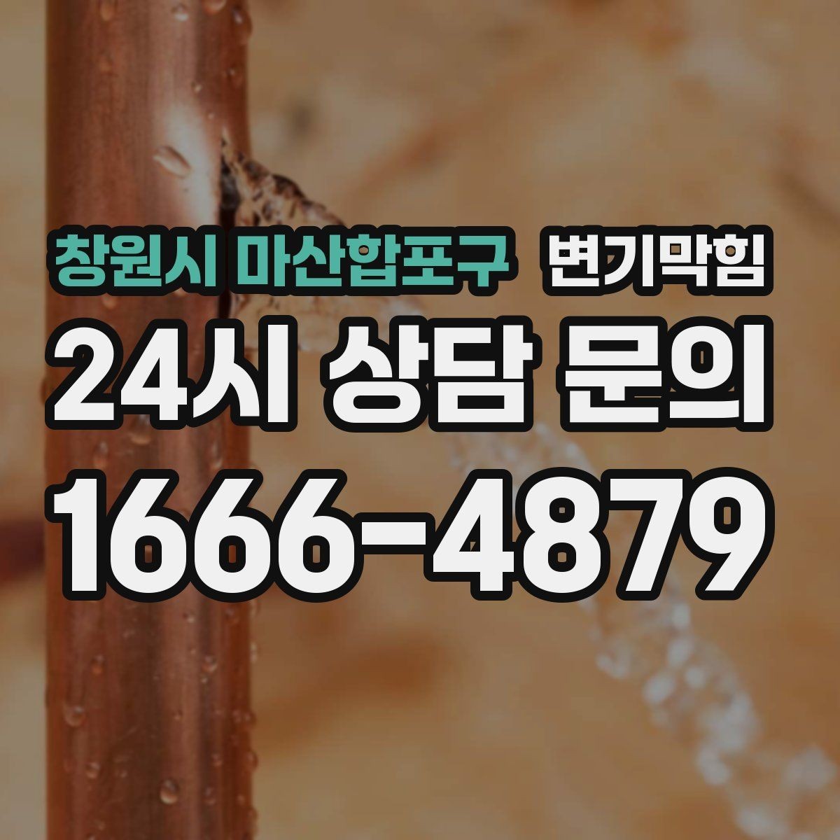 창원시 마산합포구 변기막힘 카페 하수구뚫기 오픈 지연 방지
