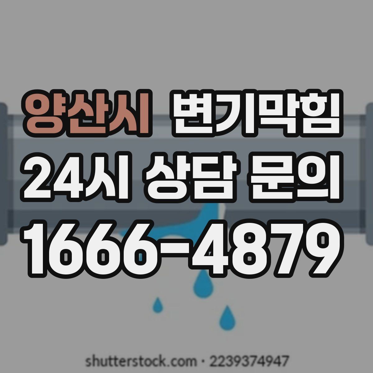 양산시 변기막힘 카페 변기뚫기 고객 대기 최소화