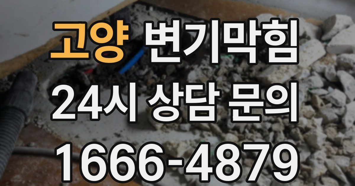 고양 변기