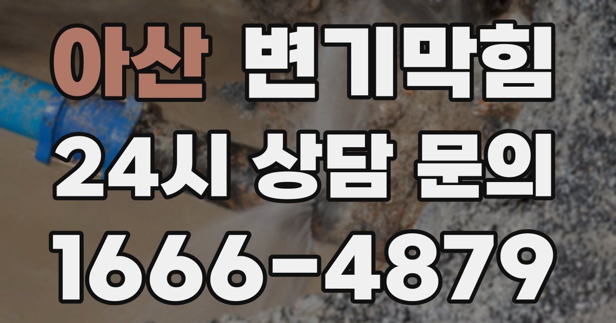 아산 변기