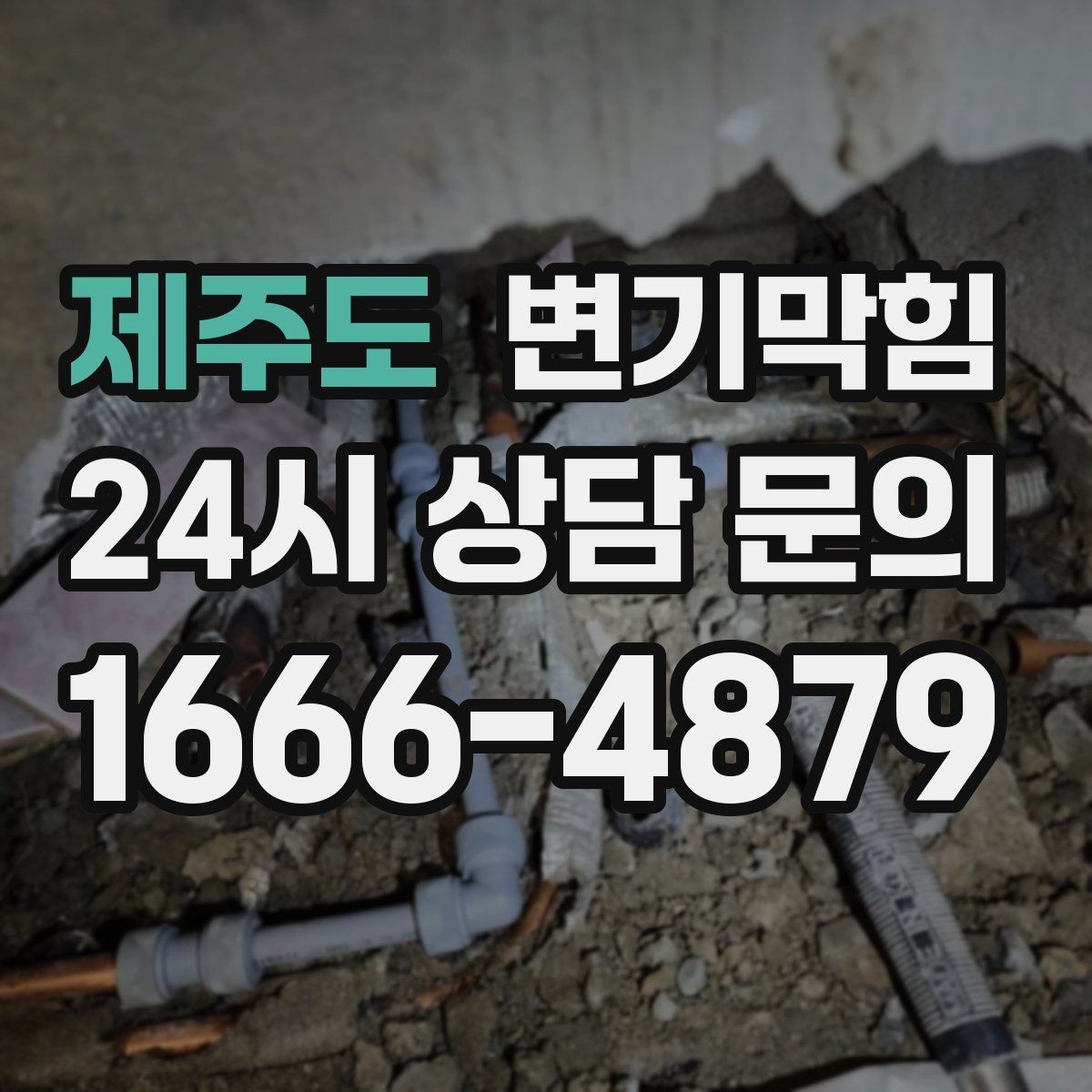 제주도 변기막힘 단독 주택 통기관 막힘 해소