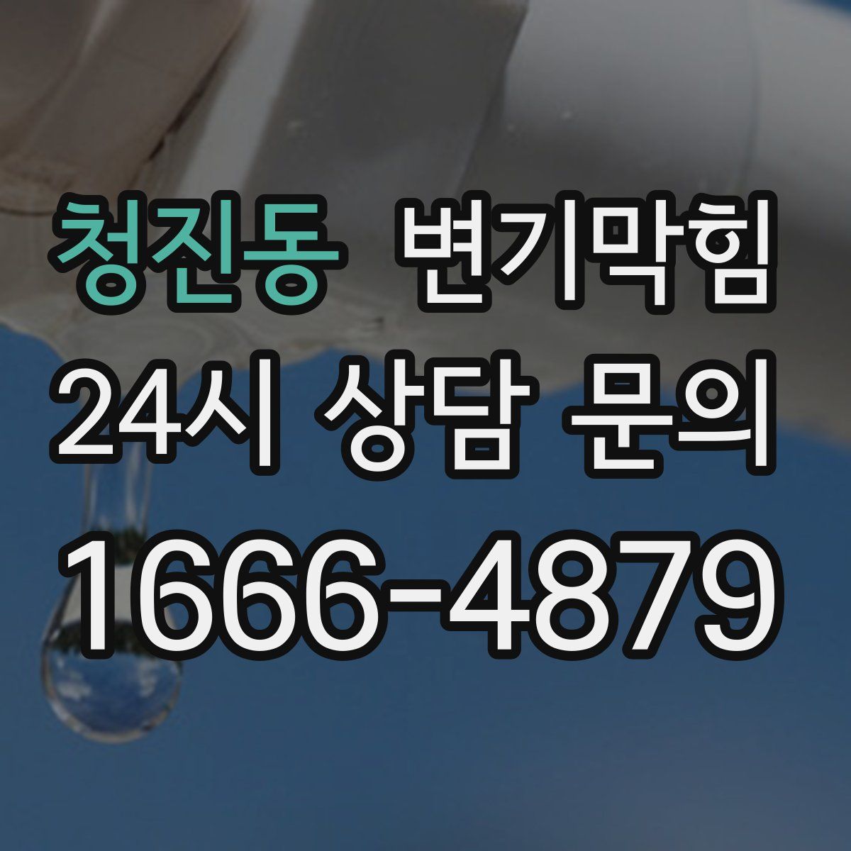 청진동 변기막힘