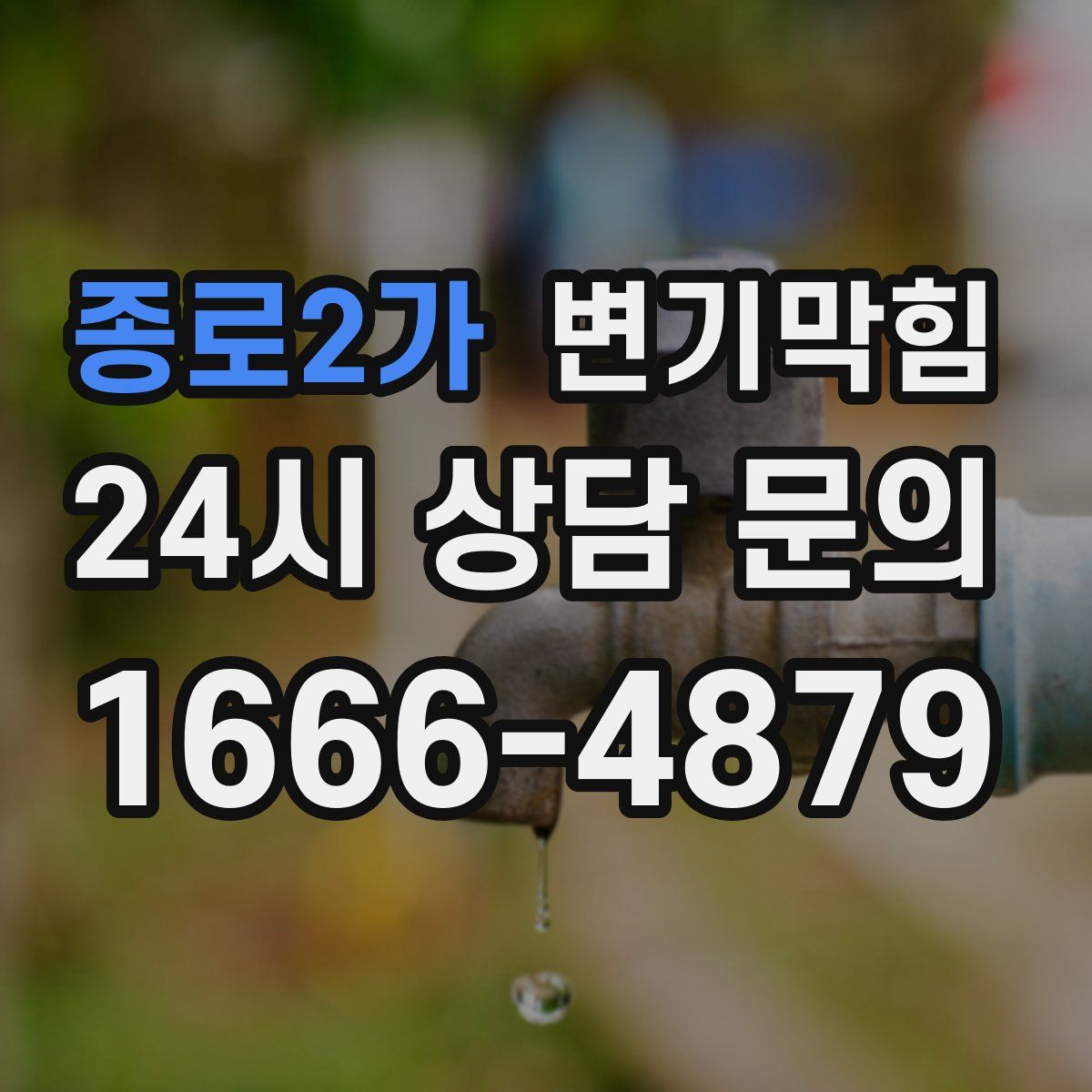 종로2가 변기막힘