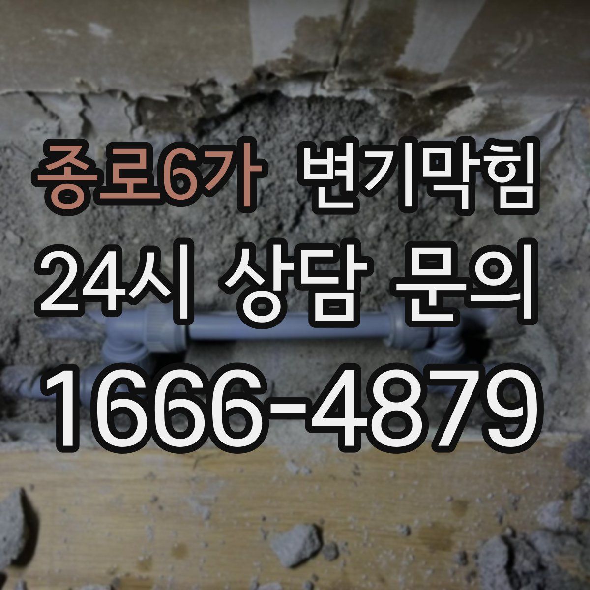 종로6가 변기막힘