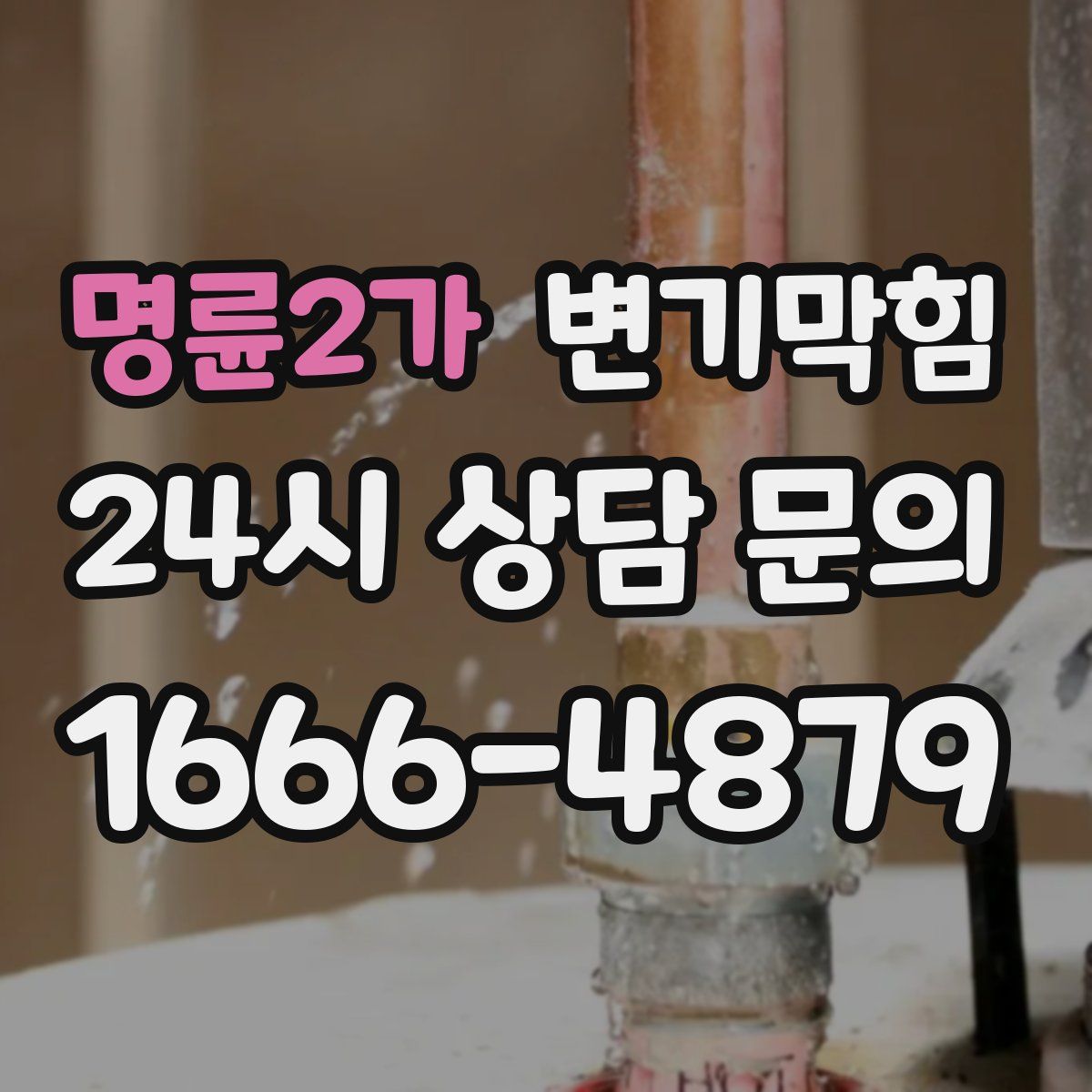 명륜2가 변기막힘