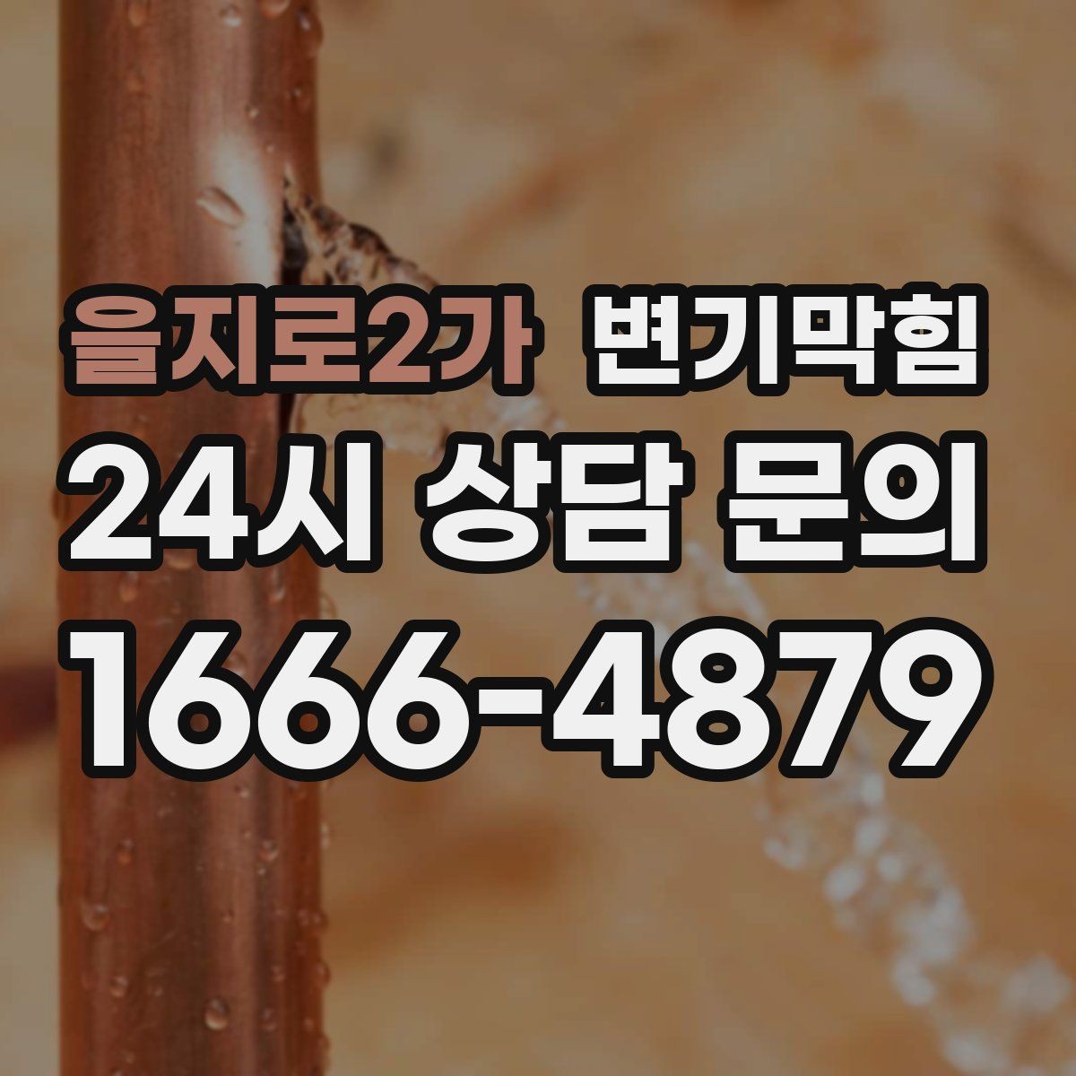 을지로2가 변기막힘 카페 배수구막힘 오픈 체크 리스트