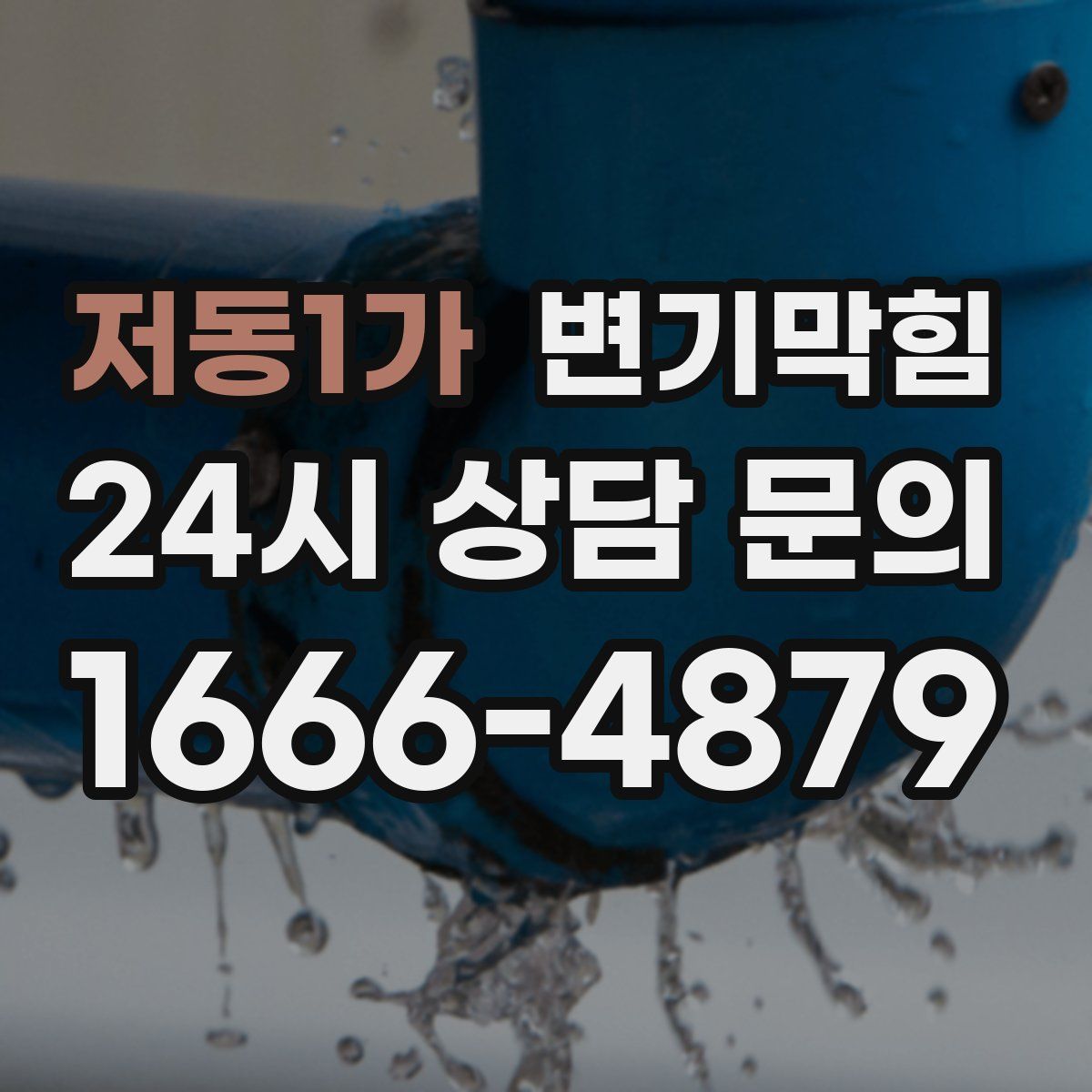 저동1가 변기막힘