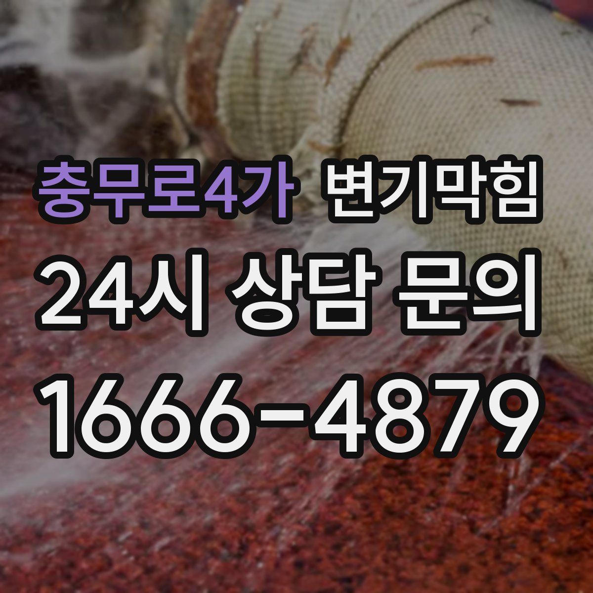 충무로4가 변기막힘