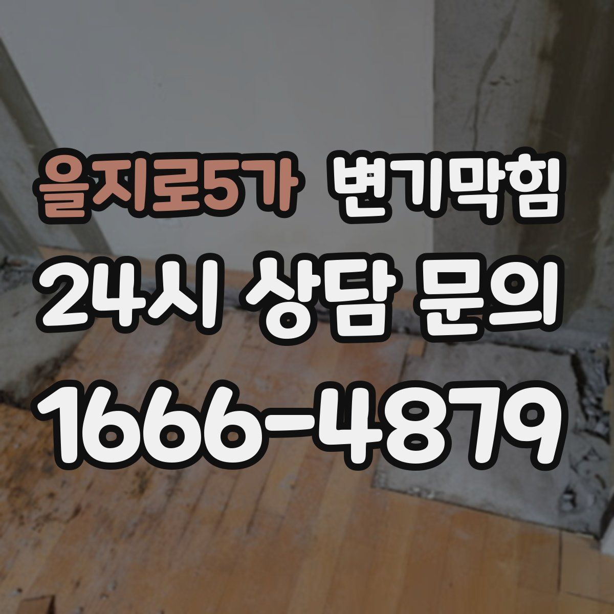 을지로5가 변기막힘