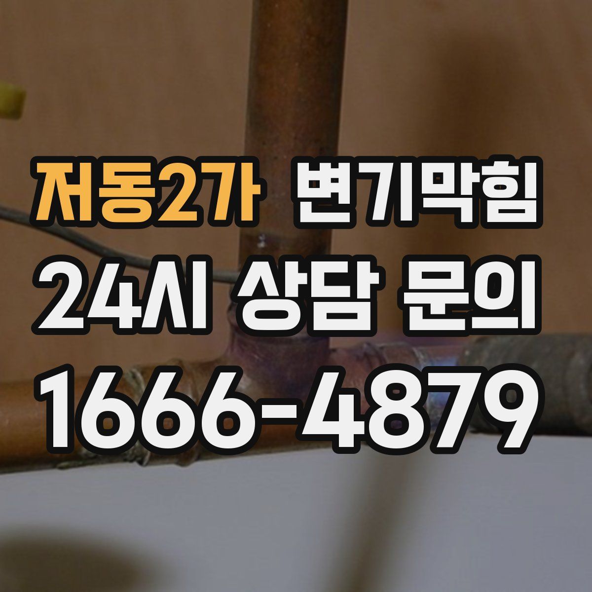 저동2가 변기막힘