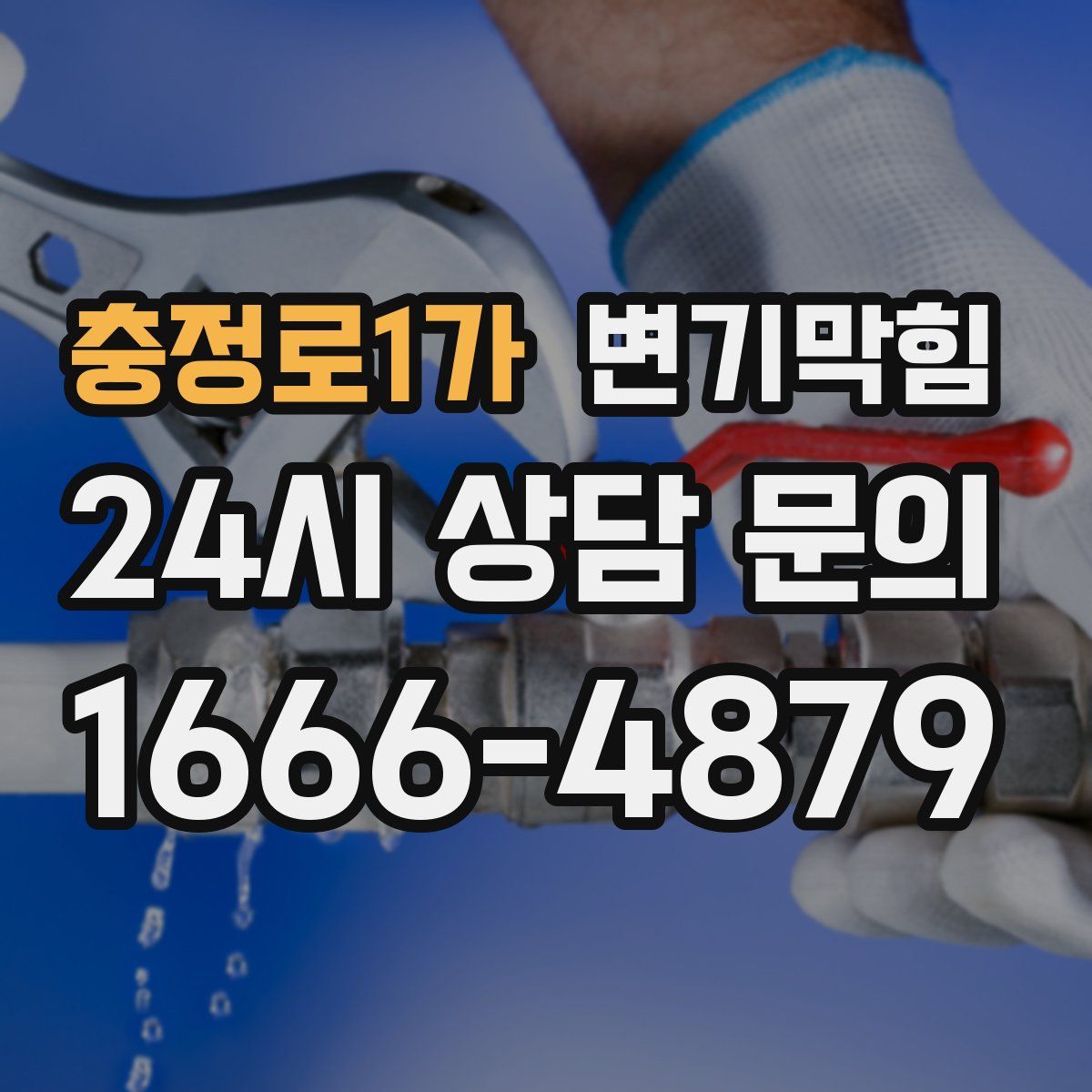 충정로1가 변기막힘