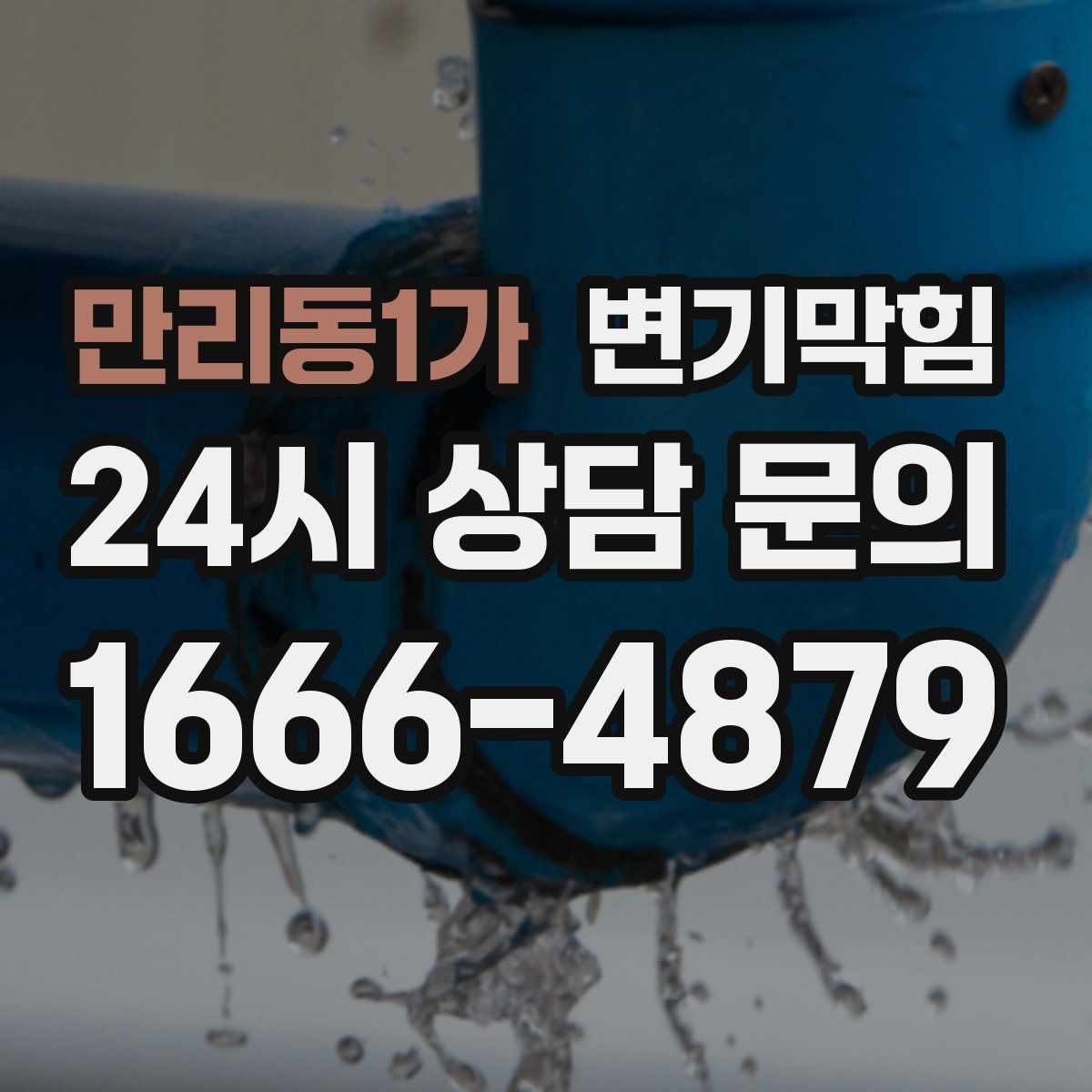 만리동1가 변기막힘