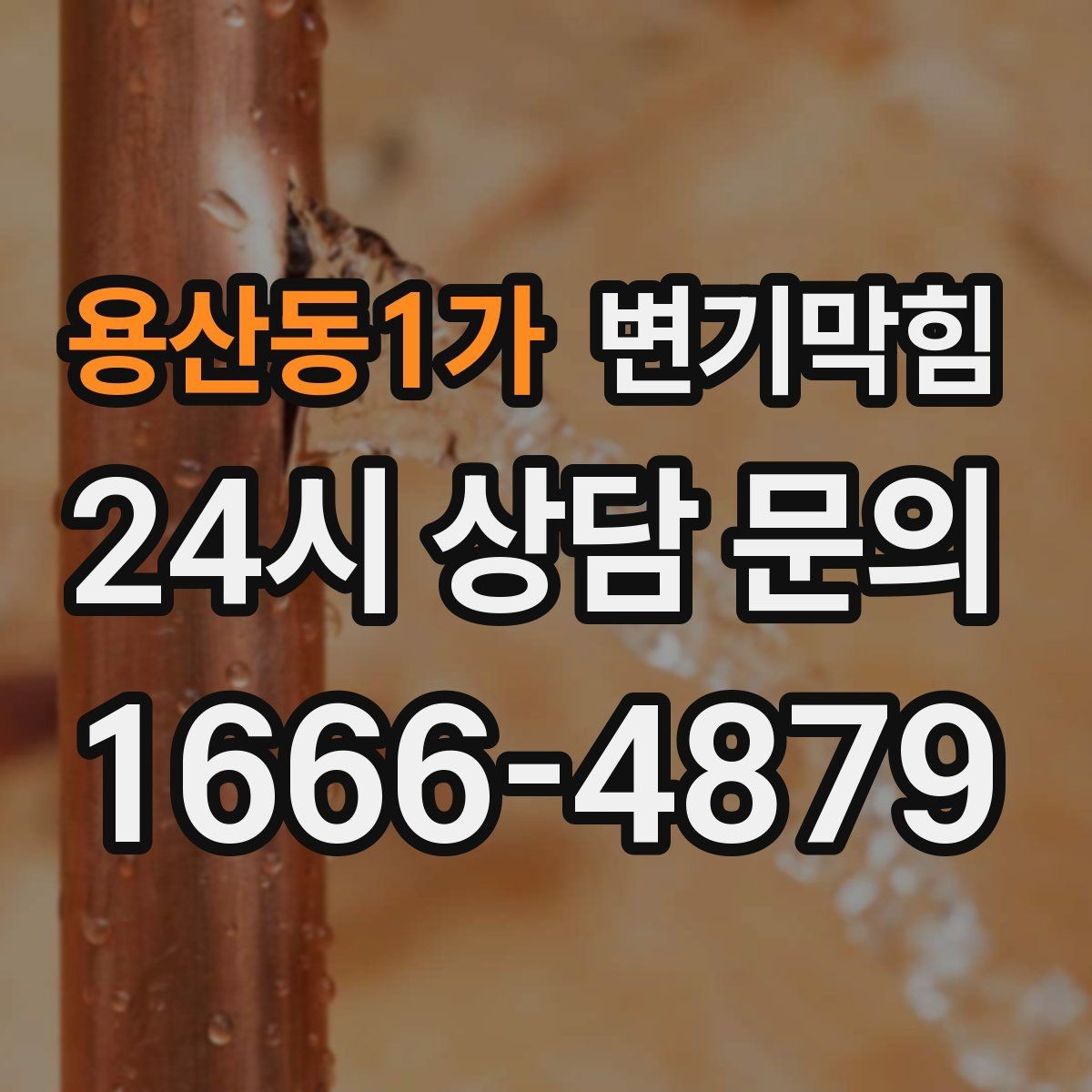 용산동1가 변기막힘 식당 화장실역류 주말 예약 처리