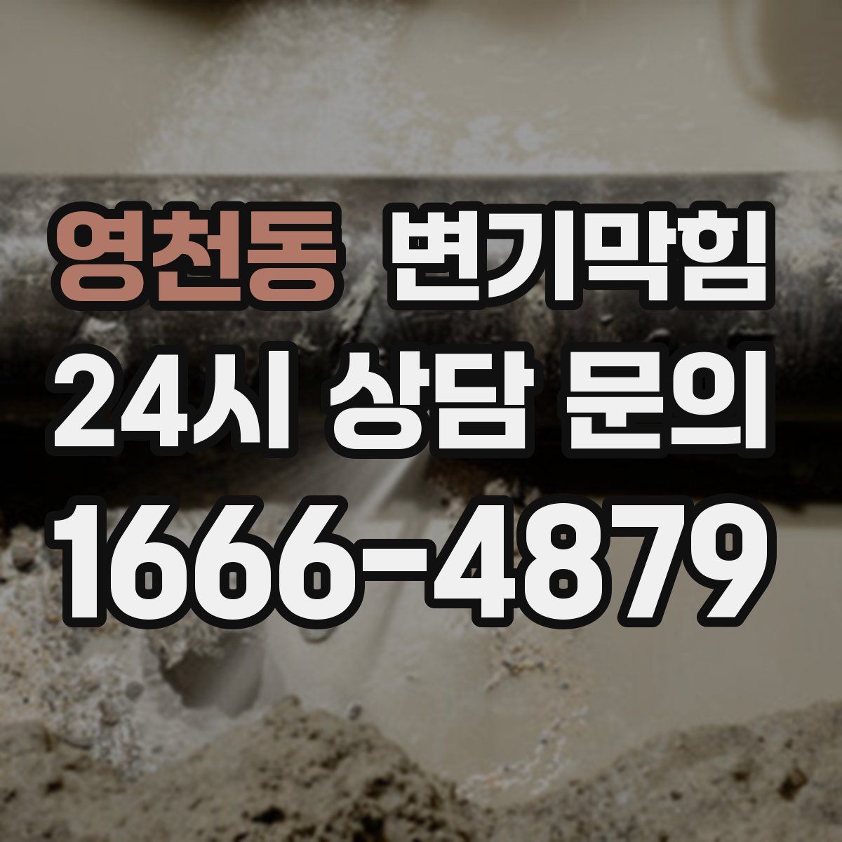 영천동 변기막힘