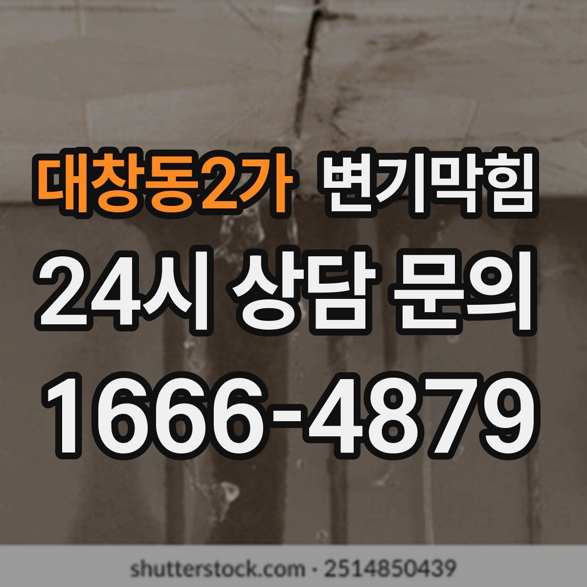 대창동2가 변기막힘 변기막혔을때 바닥 실링 젖음 확인