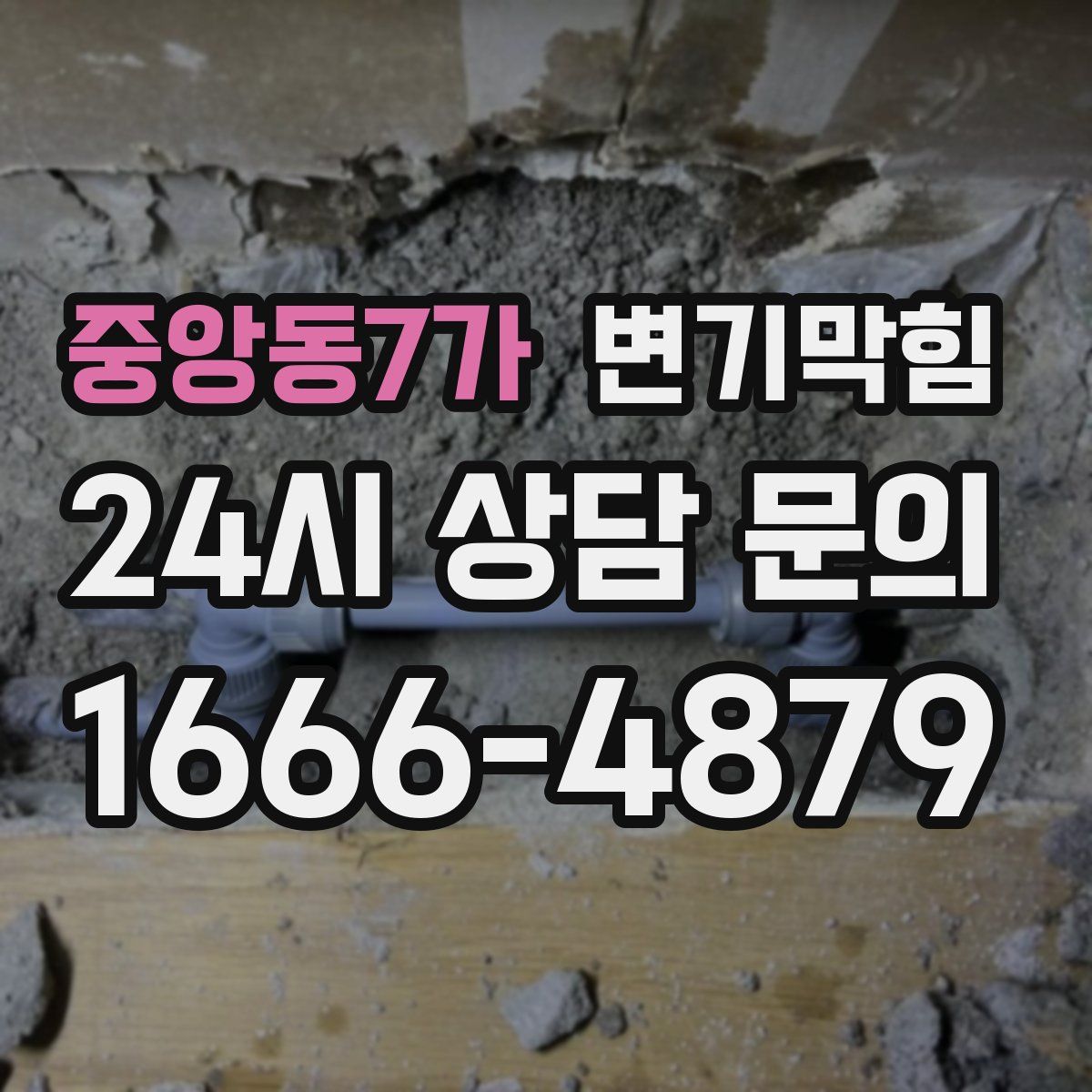 중앙동7가 변기막힘