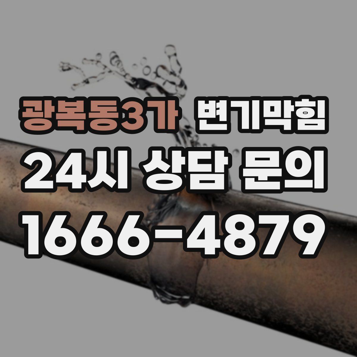 광복동3가 변기막힘