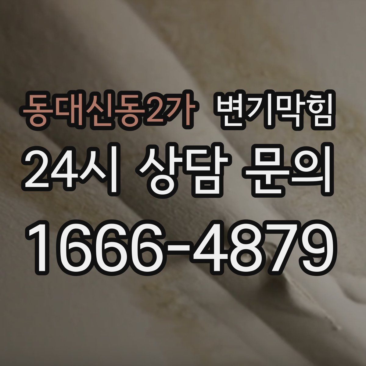 동대신동2가 변기막힘