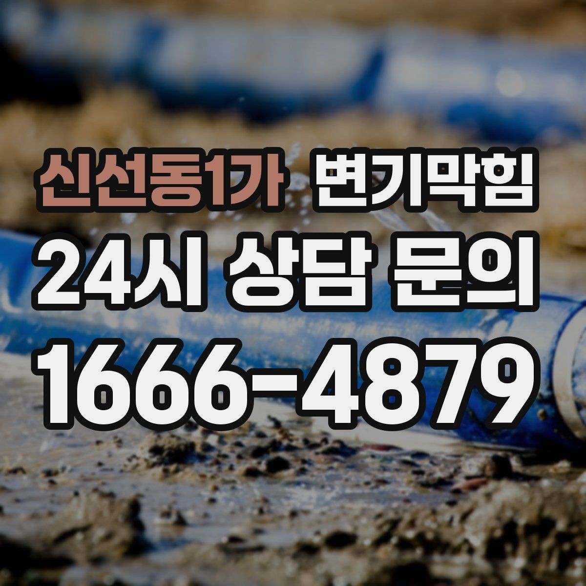 신선동1가 변기막힘 카페 변기뚫기 고객 대기 최소