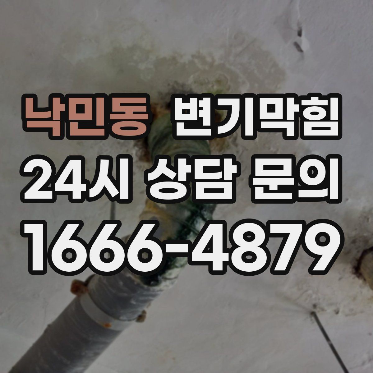 낙민동 변기막힘 다가구 화장실역류 공용 트랩 수봉 복원