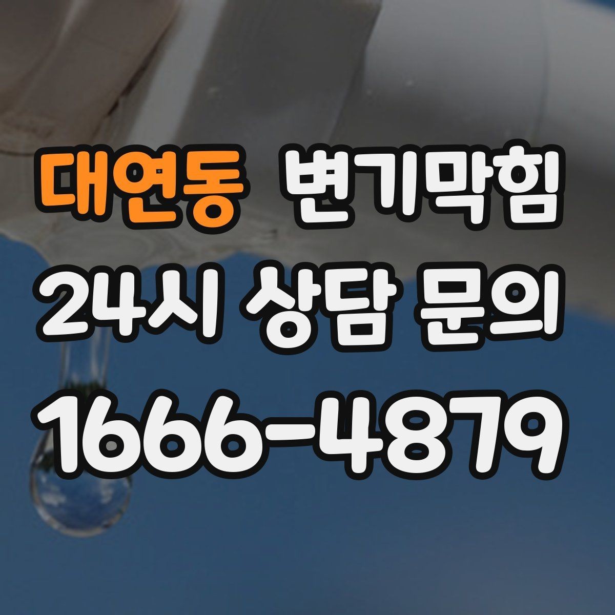 대연동 변기막힘 우천 시 냄새·거품 동시 차단