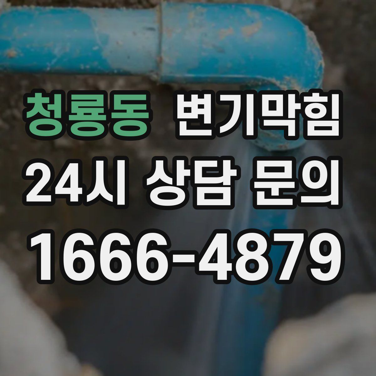 청룡동 변기막힘