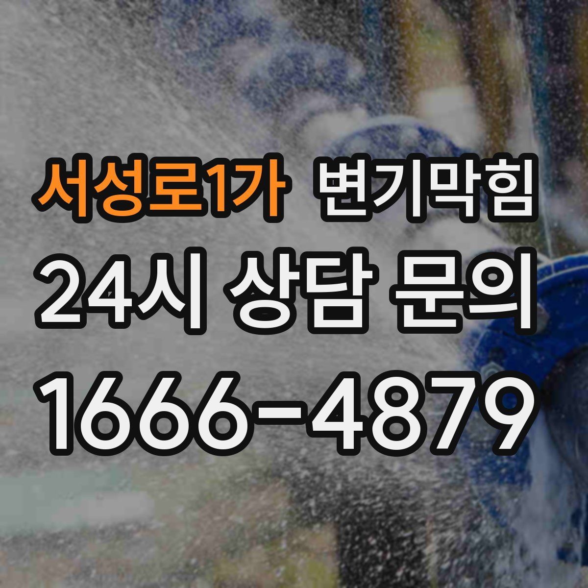 서성로1가 변기막힘
