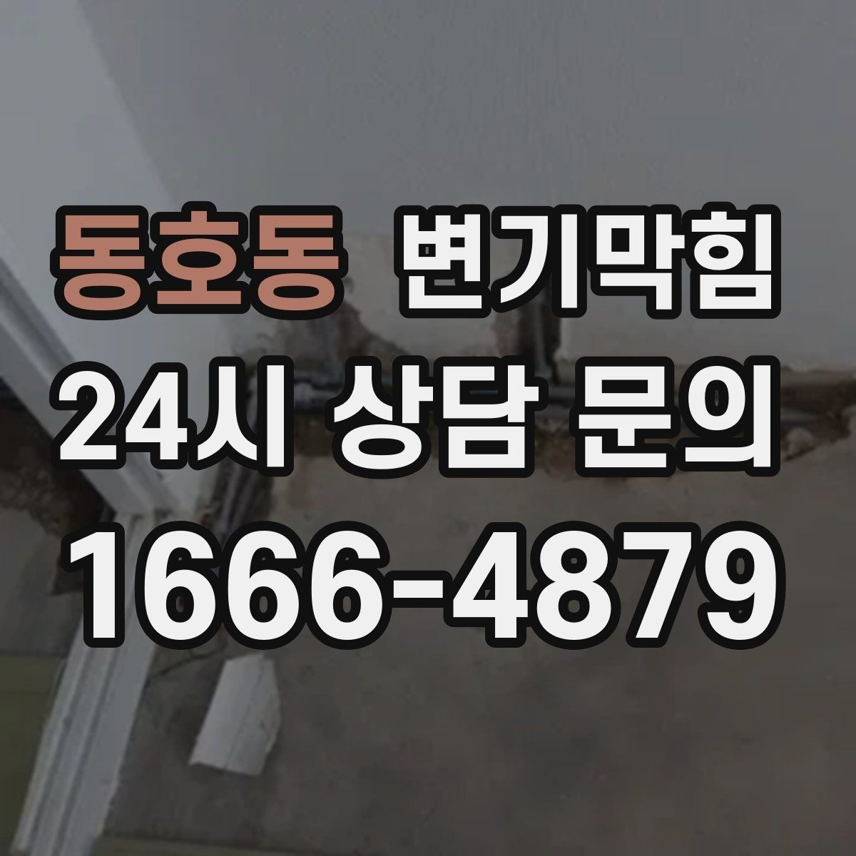 동호동 변기막힘 미용실 변기뚫기 무향 소독 마감