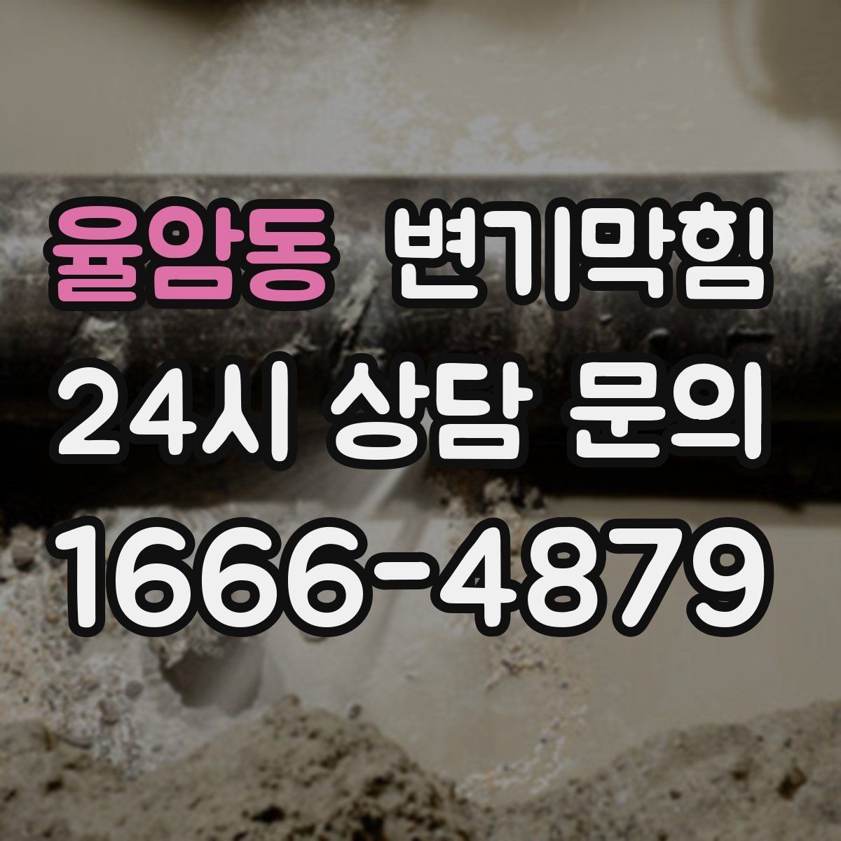 율암동 변기막힘 원룸 수봉 유지로 악취 예방