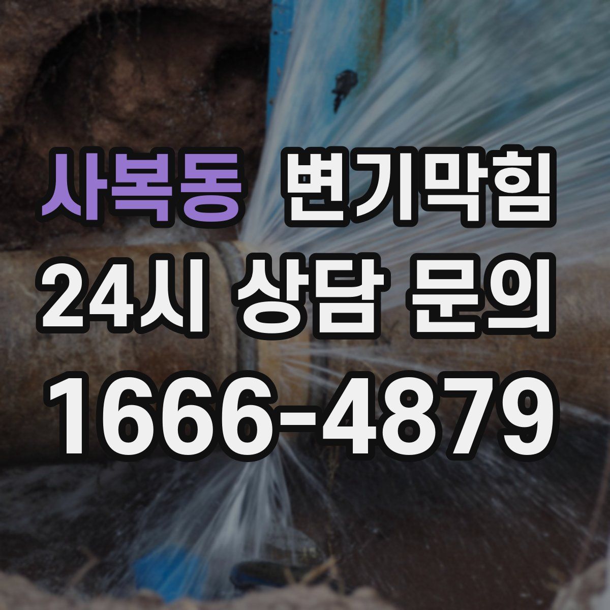 사복동 변기막힘