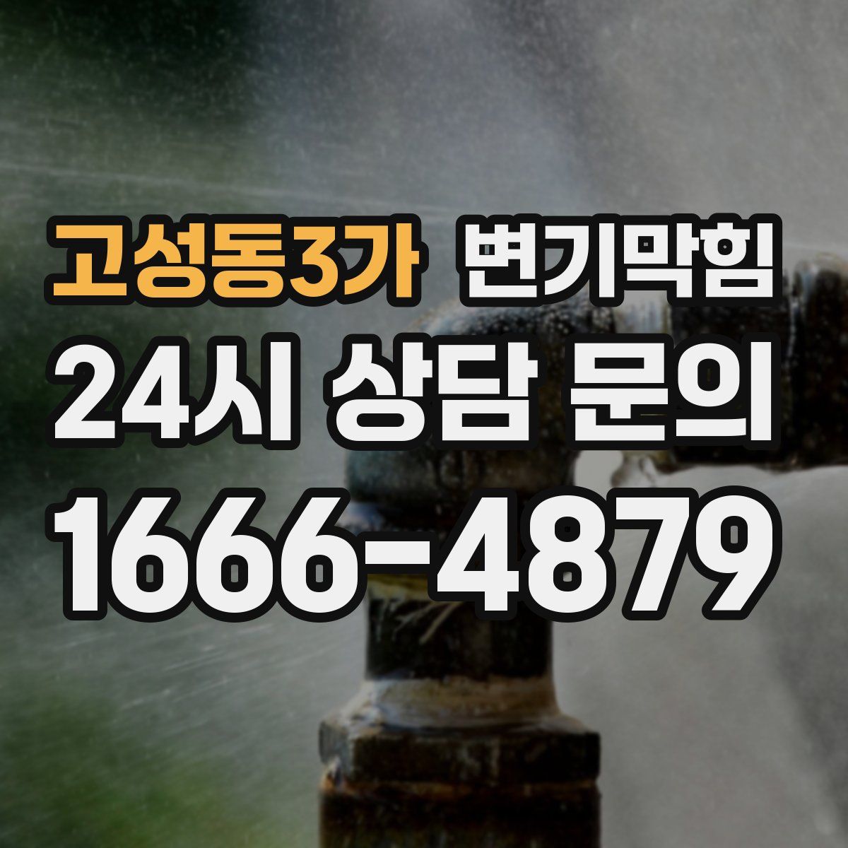 고성동3가 변기막힘