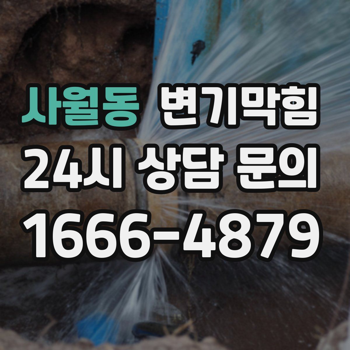 사월동 변기막힘