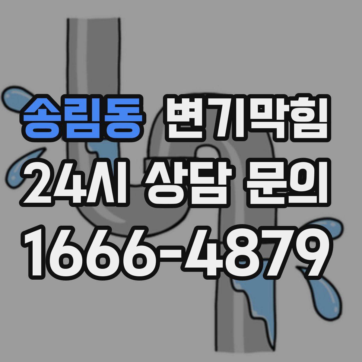 송림동 변기막힘