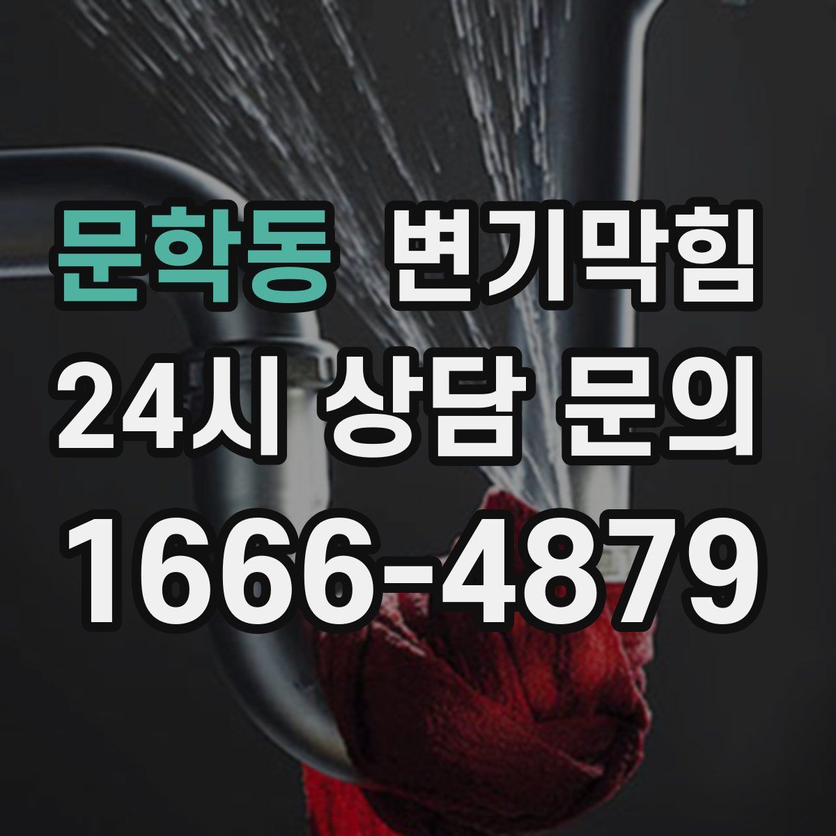 문학동 변기막힘