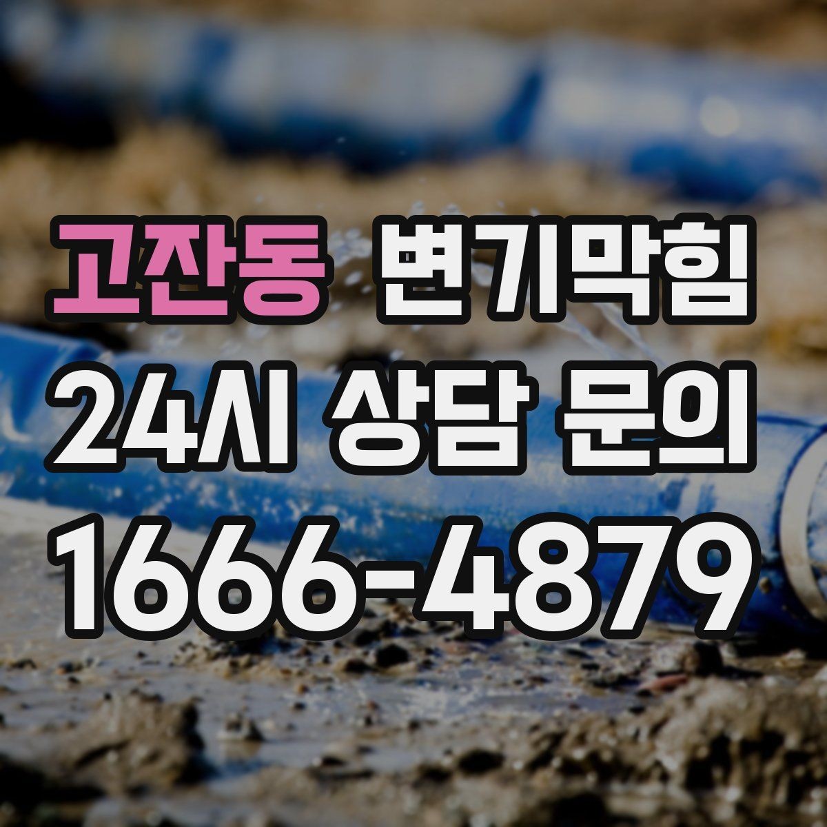 고잔동 변기막힘 카페 화장실막힘 오픈 전 30분