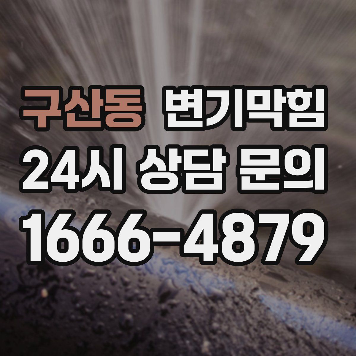 구산동 변기막힘